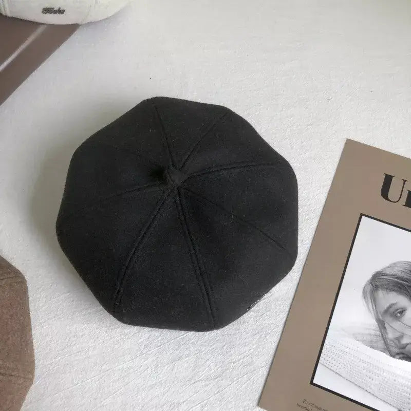Solid Color Beret Hat - Trendsi - Flyclothing LLC