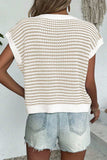 Striped Round Neck Sweater Vest - Trendsi - Flyclothing LLC