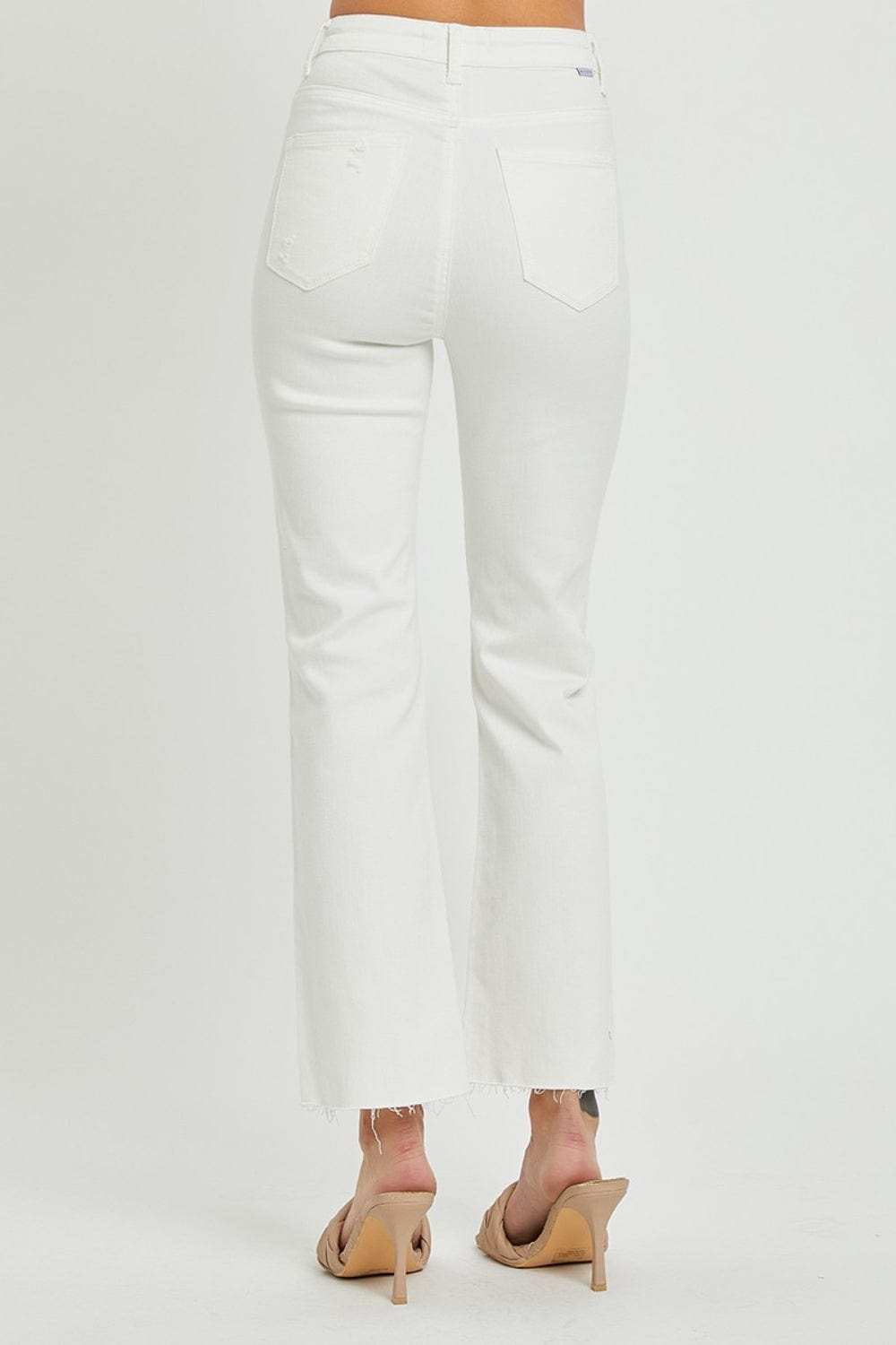 RISEN Full Size High Rise Button Fly Straight Ankle Jeans - Trendsi - Flyclothing LLC