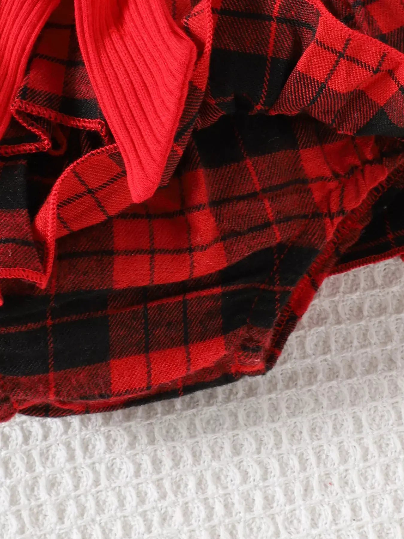 Children's Christmas Ruffle Trim 4-Piece Set - Trendsi - Flyclothing LLC