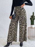 Printed Elastic Waist Wide Leg Pants - Trendsi - Flyclothing LLC
