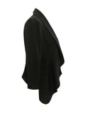 Three-Quarter Sleeve Blazer - Trendsi - Flyclothing LLC