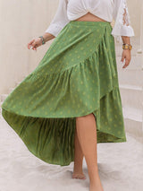 Plus Size High-Low Skirt - Trendsi - Flyclothing LLC