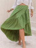 Plus Size High-Low Skirt - Trendsi - Flyclothing LLC