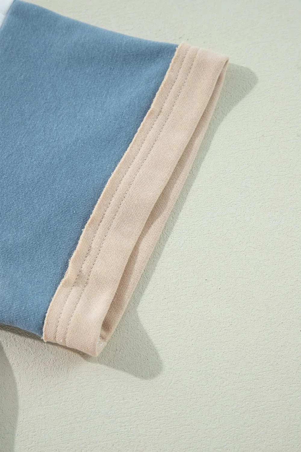 Color Block Patchwork Side Split Tunic T Shirt - Trendsi - Flyclothing LLC