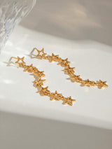 Stainless Steel Cutout Star Earrings - Trendsi - Flyclothing LLC
