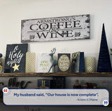 Coffee and Wine Sign - Tailored Canvases - Flyclothing LLC