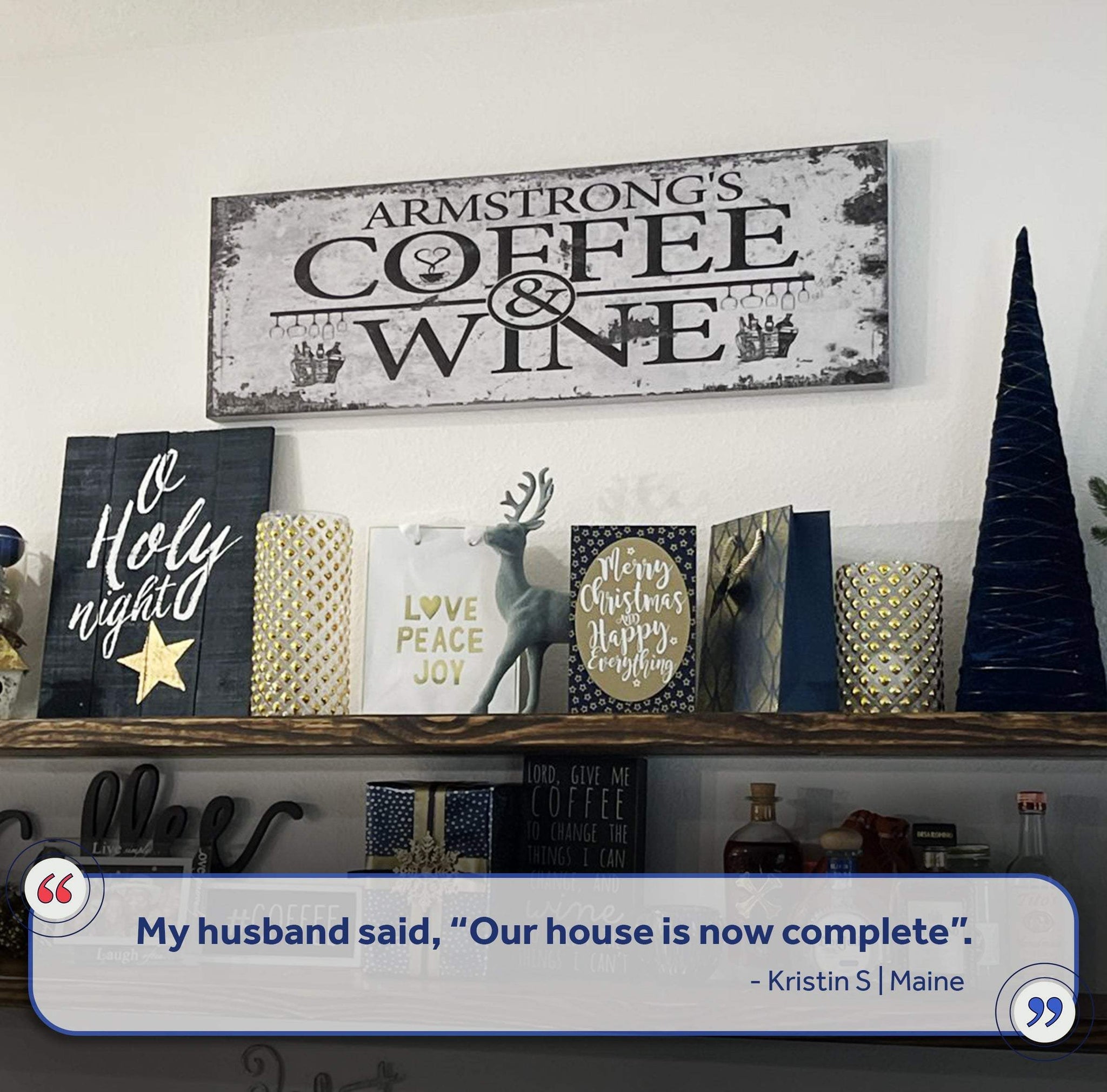 Coffee and Wine Sign - Tailored Canvases - Flyclothing LLC