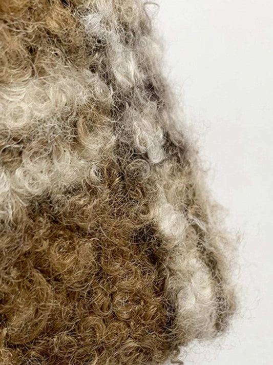Fuzzy Polyester Mini Handbag with Zipper - Trendsi - Flyclothing LLC