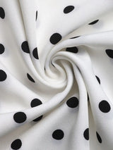 Perfee Bow Front Polka Dot Sleeveless Midi Dress - Trendsi - Flyclothing LLC