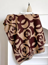 Floral Patterned Warm Scarf - Trendsi - Flyclothing LLC