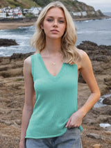 Tie Shoulder V-Neck Sweater Vest - Trendsi - Flyclothing LLC