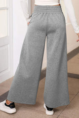 Drawstring Wide Leg Pants with Pockets - Trendsi - Flyclothing LLC