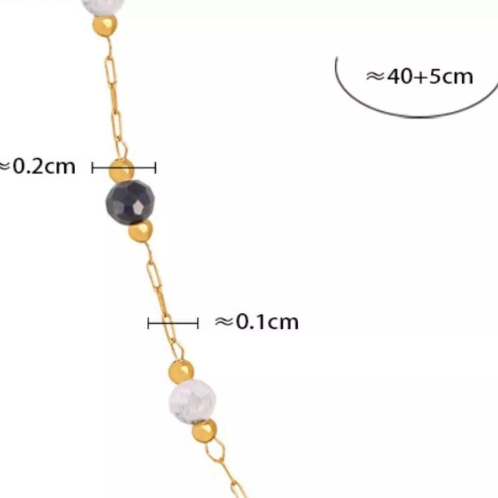 18K Gold-Plated Titanium Steel Necklace - Trendsi - Flyclothing LLC