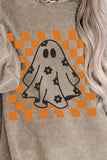 Ghost Round Neck Long Sleeve Sweatshirt - Trendsi - Flyclothing LLC