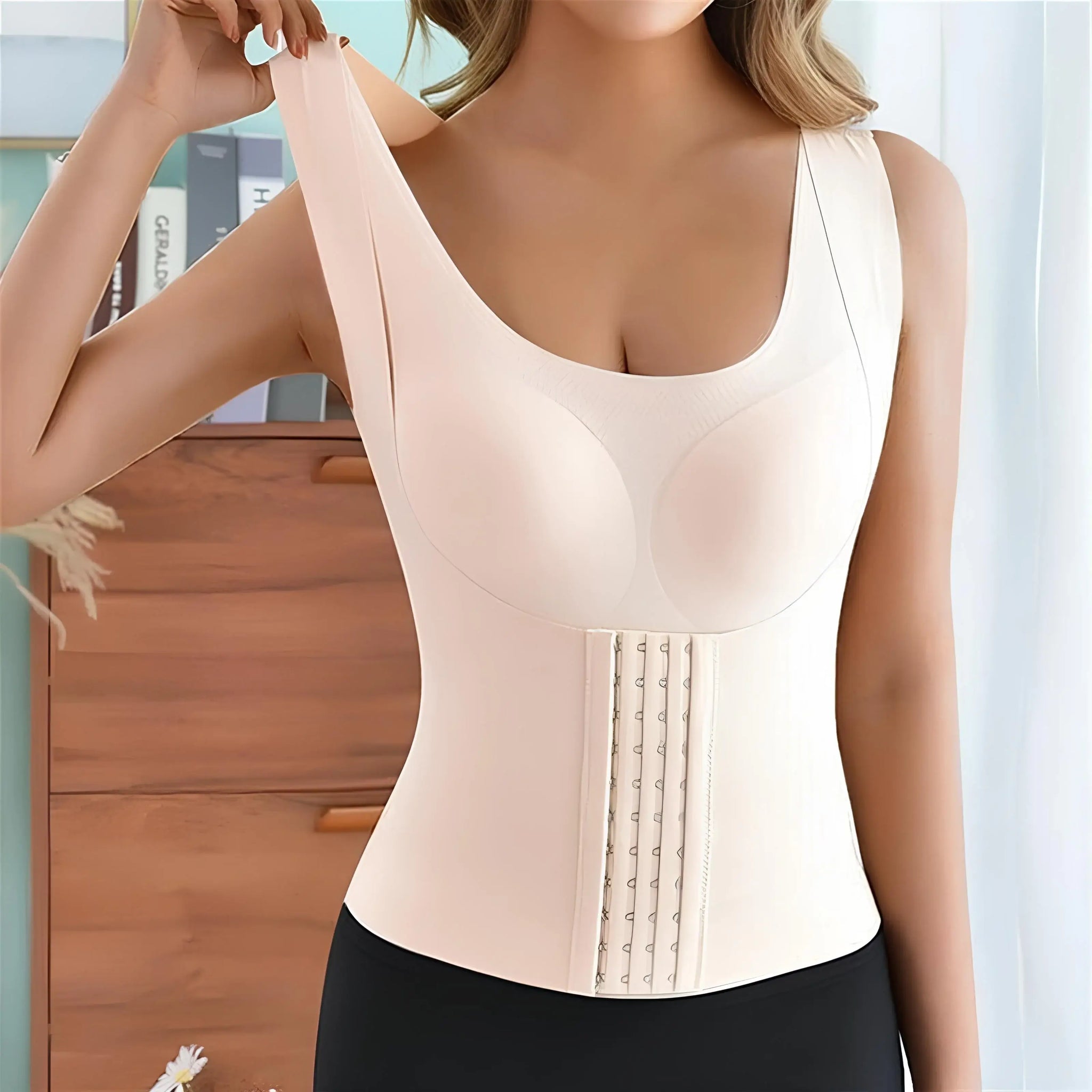 Basic Bae Scoop Neck Shapewear Tank with Removable Paddings - ShopBasicbae - Flyclothing LLC