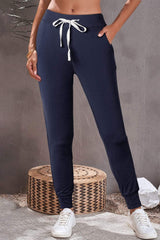 Drawstring Joggers with Pockets - Trendsi - Flyclothing LLC