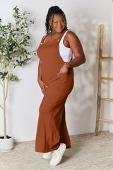 Double Take Full Size Wide Strap Overall with Pockets - Trendsi - Flyclothing LLC
