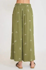 Umgee Full Size Lace Drawstring Embroidered Bow Wide Leg Pants Plus Size - Trendsi - Flyclothing LLC