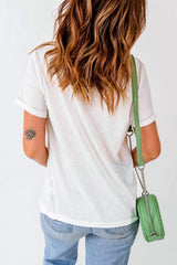 Graphic Round Neck Short Sleeve T-Shirt - Trendsi - Flyclothing LLC