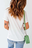 Graphic Round Neck Short Sleeve T-Shirt - Trendsi - Flyclothing LLC