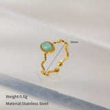 18K Gold-Plated Wave Open Ring - Trendsi - Flyclothing LLC