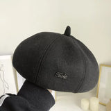 Solid Color Beret Hat - Trendsi - Flyclothing LLC