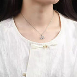 2 Carat Moissanite 925 Sterling Pendant Silver - Trendsi - Flyclothing LLC