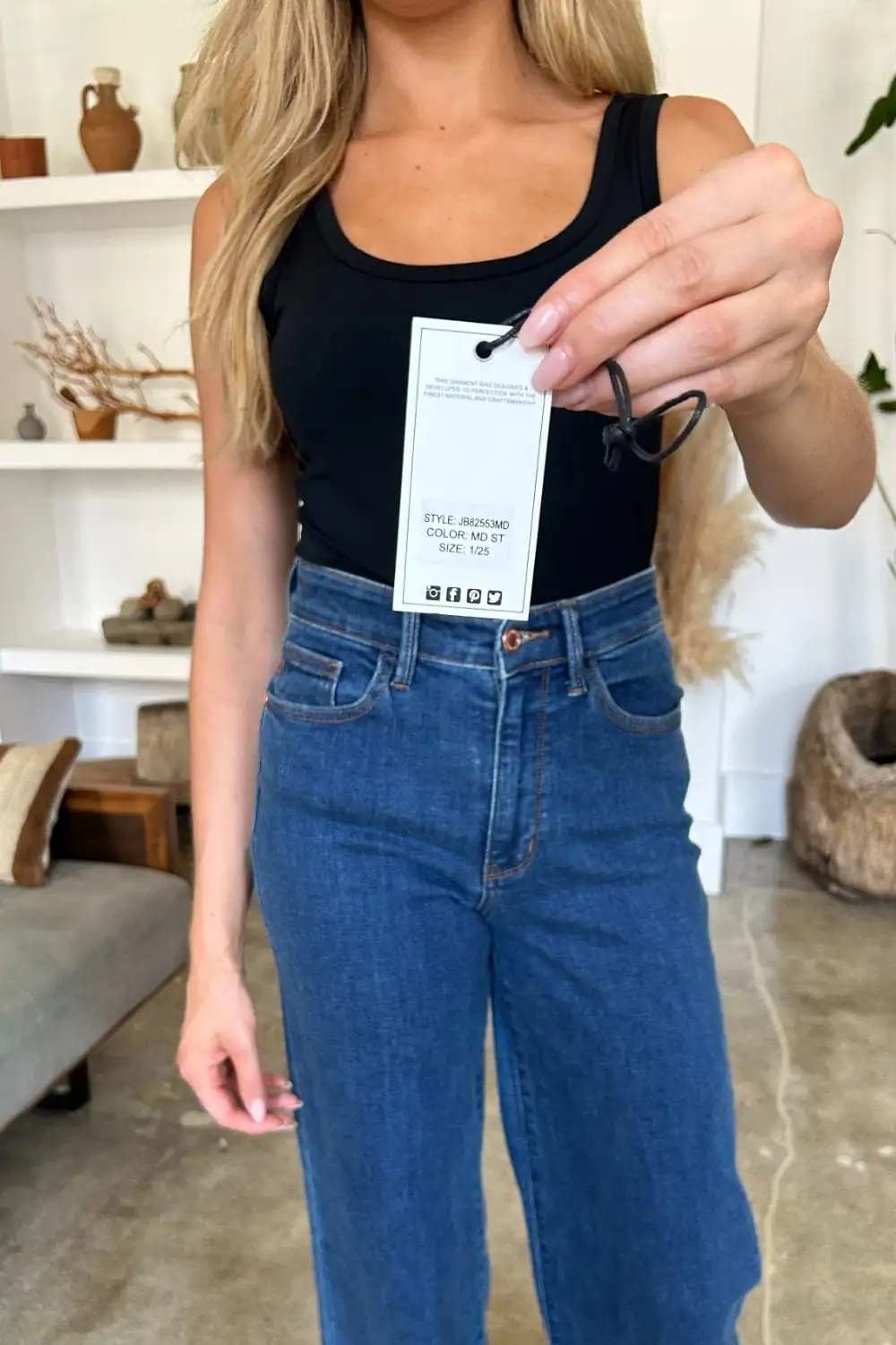 Judy Blue Full Size High Rise Straight Jeans - Trendsi - Flyclothing LLC