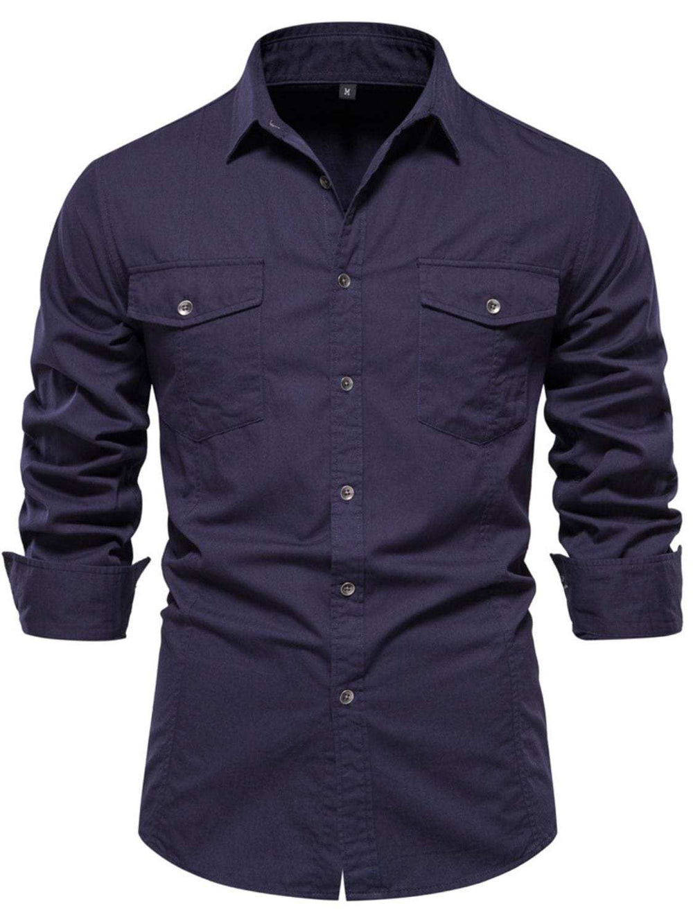 Men's Button Down Collared Neck Shirt - Trendsi - Flyclothing LLC