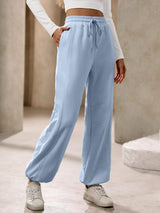Drawstring Joggers with Pockets - Trendsi - Flyclothing LLC