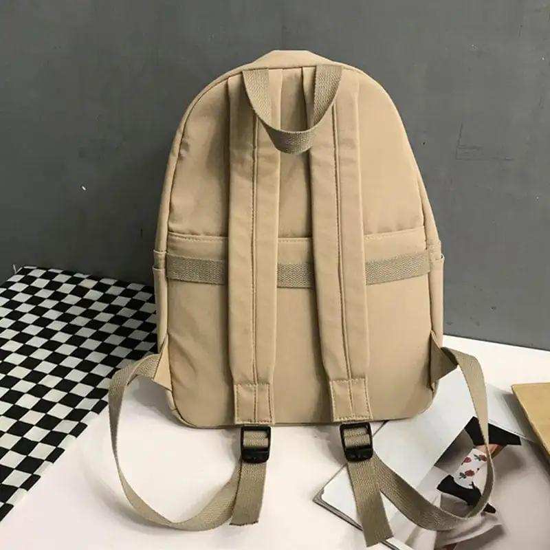 Zip Cotton Backpack Bag - Trendsi - Flyclothing LLC