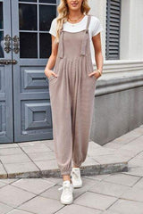Lovelet Knotted Strap Overalls with Pockets - Trendsi - Flyclothing LLC