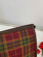 Contrast Plaid Clutch with Zipper - Trendsi