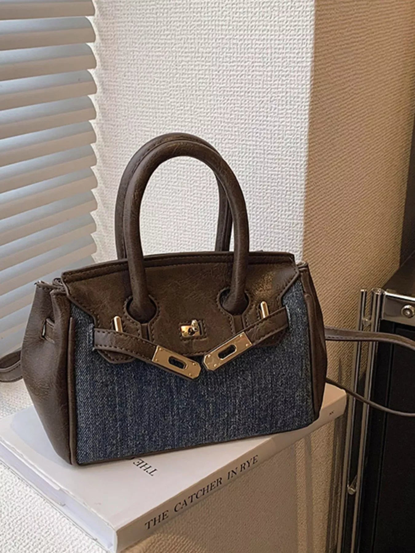 Top Handle Crossbody Bag - Trendsi - Flyclothing LLC