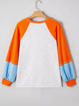 Halloween Pumpkin Print Long Sleeve T-Shirt - Trendsi - Flyclothing LLC