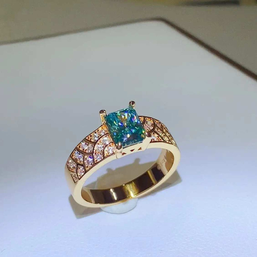 1 Carat Moissanite 925 Sterling Silver Ring - Trendsi - Flyclothing LLC