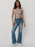 Solid Round Neck Tank - Trendsi