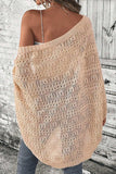 Openwork Open Front Long Sleeve Cardigan - Trendsi - Flyclothing LLC