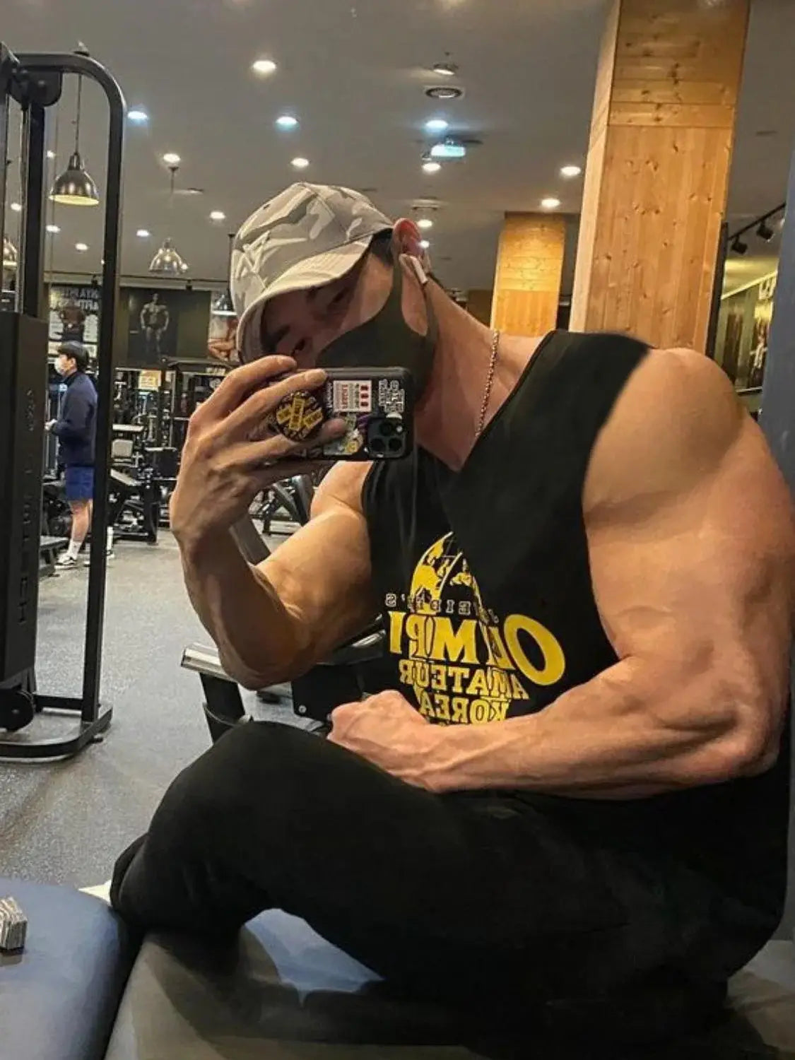 Men's Plus Size Graphic Round Neck Active Tank - Trendsi - Flyclothing LLC