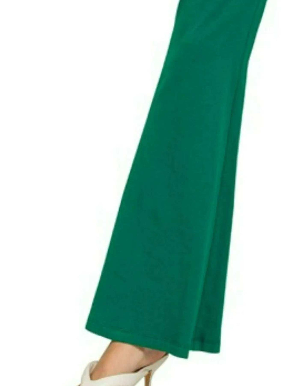 Zenana Wide Waistband Yoga Flare Pants - Trendsi - Flyclothing LLC