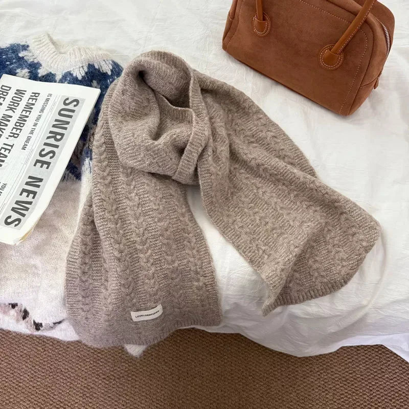 Texture Knit Winter Scarf - Trendsi - Flyclothing LLC