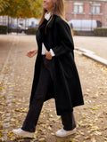 Pocketed Collared Neck Long Sleeve Coat - Trendsi