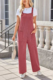 Lovelet Square Neck Wide Strap Overalls with Pockets - Trendsi - Flyclothing LLC