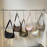 Pleated Dumpling Crossbody Bag - Trendsi - Flyclothing LLC