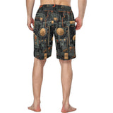 Baha Ranch Cyber Digital Gaming Men's Beach Board Swim Shorts