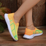 Breathable Mesh Round Toe Sneakers - Trendsi - Flyclothing LLC
