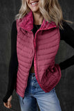 Pocketed Zip Up Vest Coat - Trendsi - Flyclothing LLC