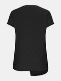 Full Size Round Neck Short Sleeve T-Shirt - Trendsi - Flyclothing LLC