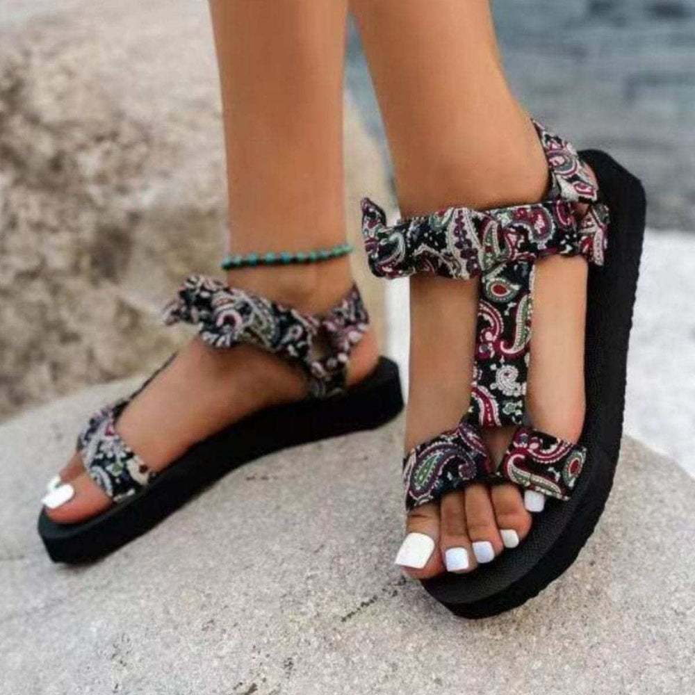 Open Toe Platform Sandals - Trendsi - Flyclothing LLC